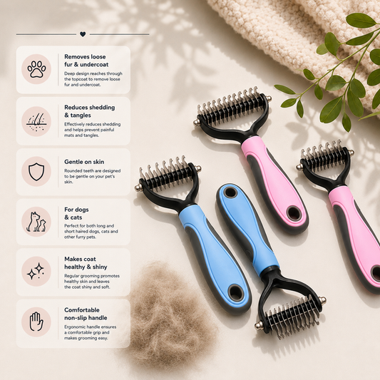 GroomPaw™ – Deshedding Comb