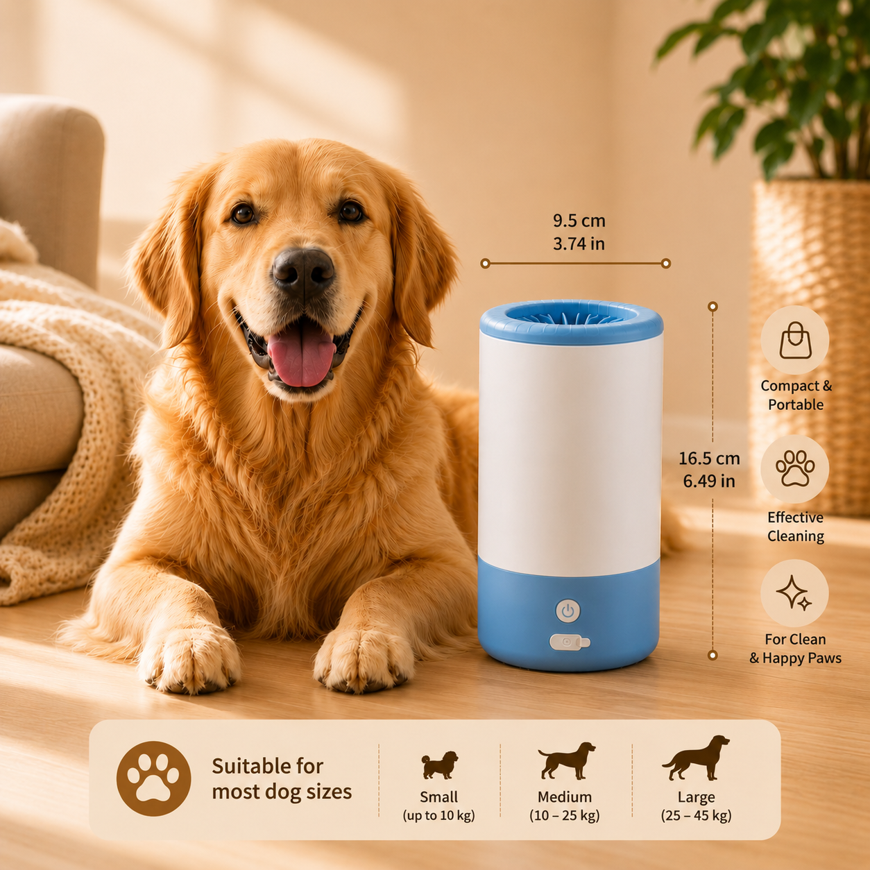CleanPaw™ - Limpiador eléctrico de patas