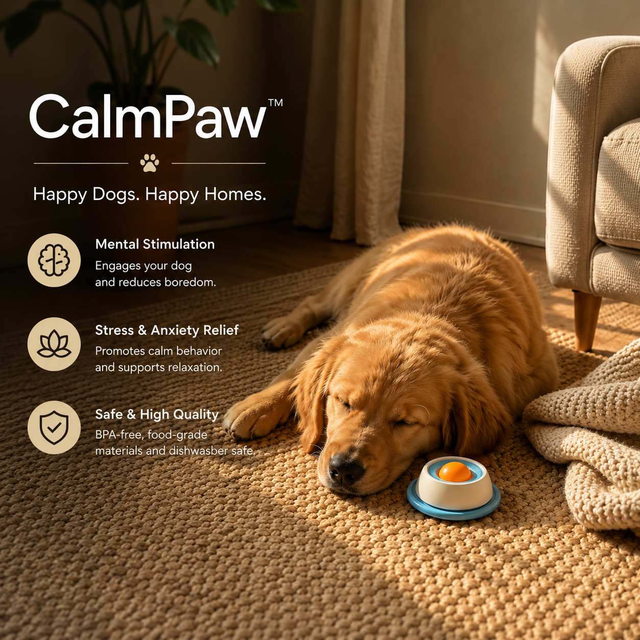 CalmPaw™ – Angstlösendes Leckspielzeug