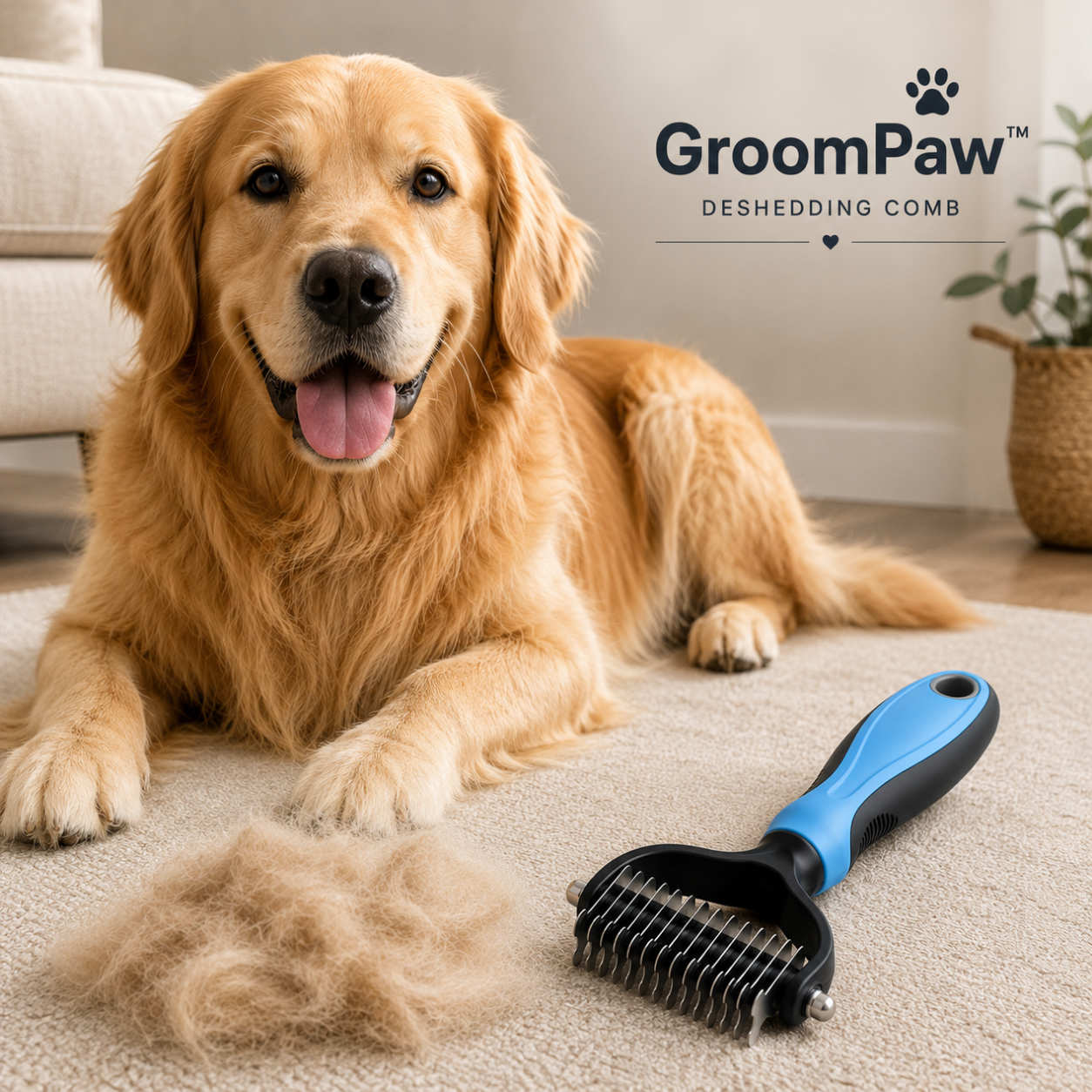 GroomPaw™ – Deshedding Comb