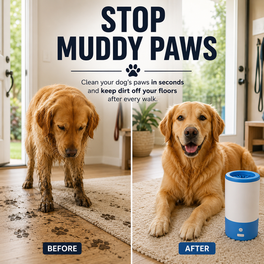 CleanPaw™ - Limpiador eléctrico de patas